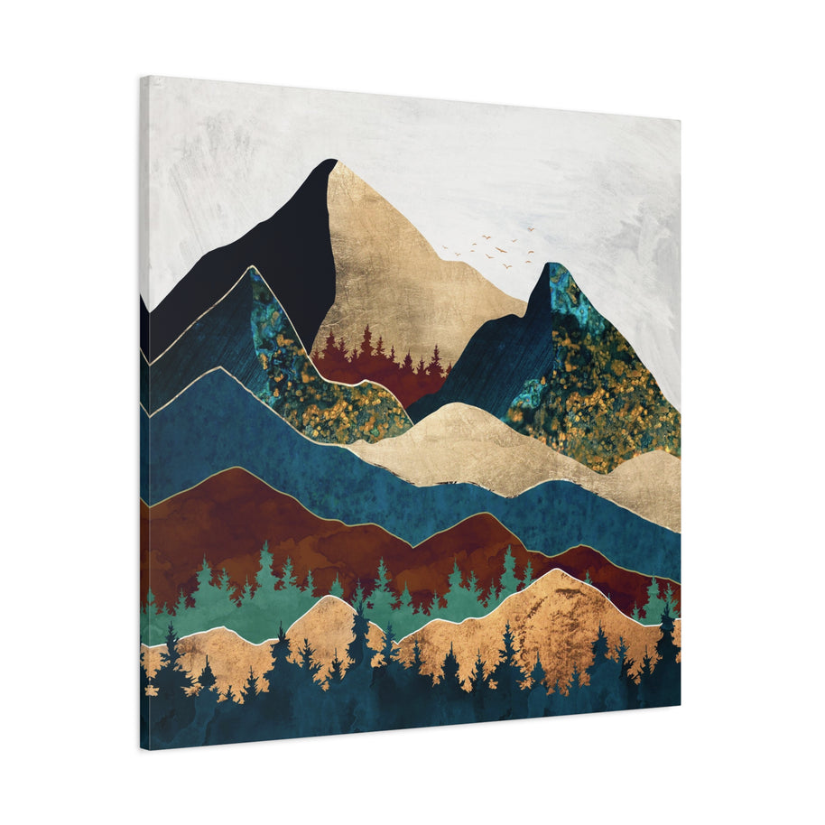 Malachite Mountains Matte Canvas, Stretched, No Frame
