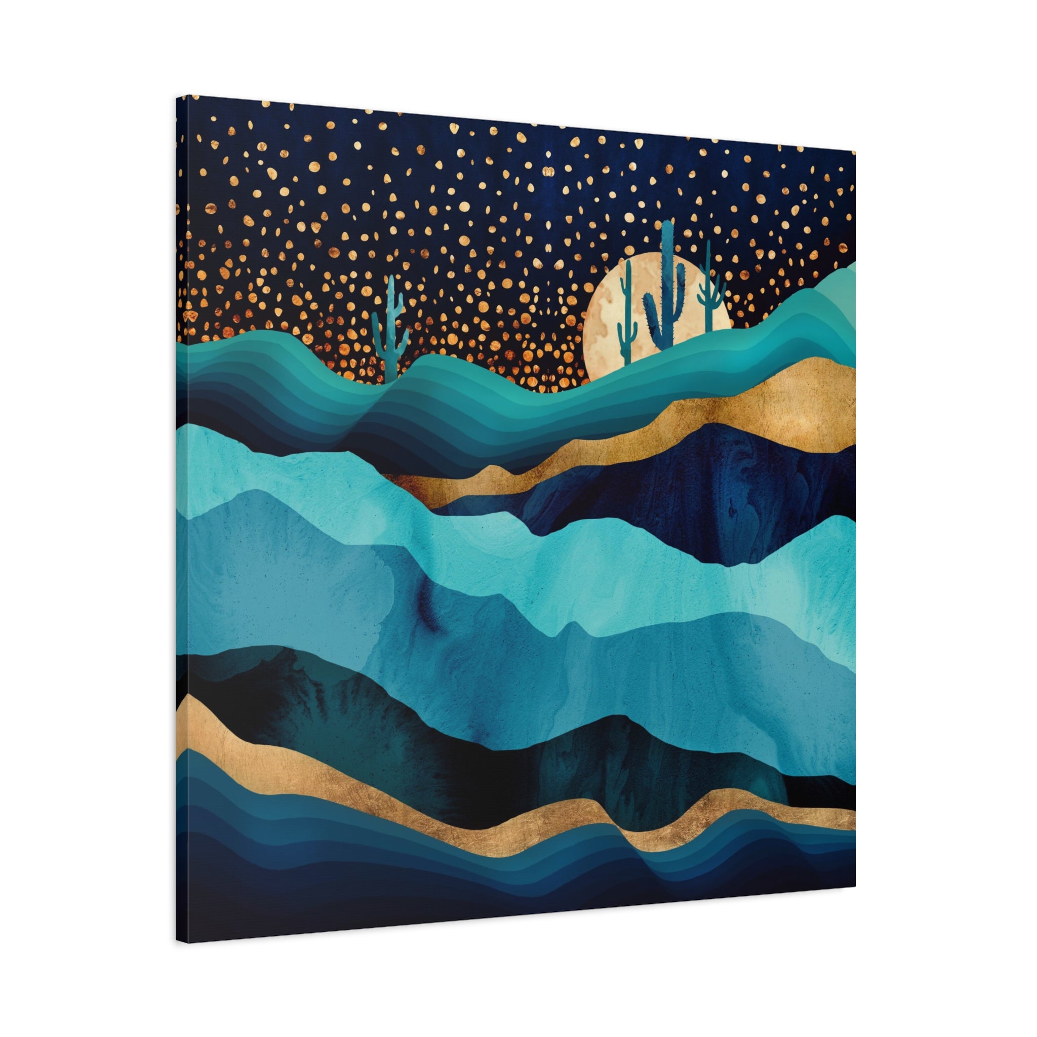 Indigo Desert Night Matte Canvas, Stretched, No Frame