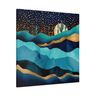 Indigo Desert Night Matte Canvas, Stretched, No Frame
