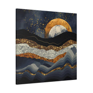 Metallic Mountains Matte Canvas, Stretched, No Frame