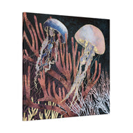 Metallic Coral Matte Canvas, Stretched, No Frame