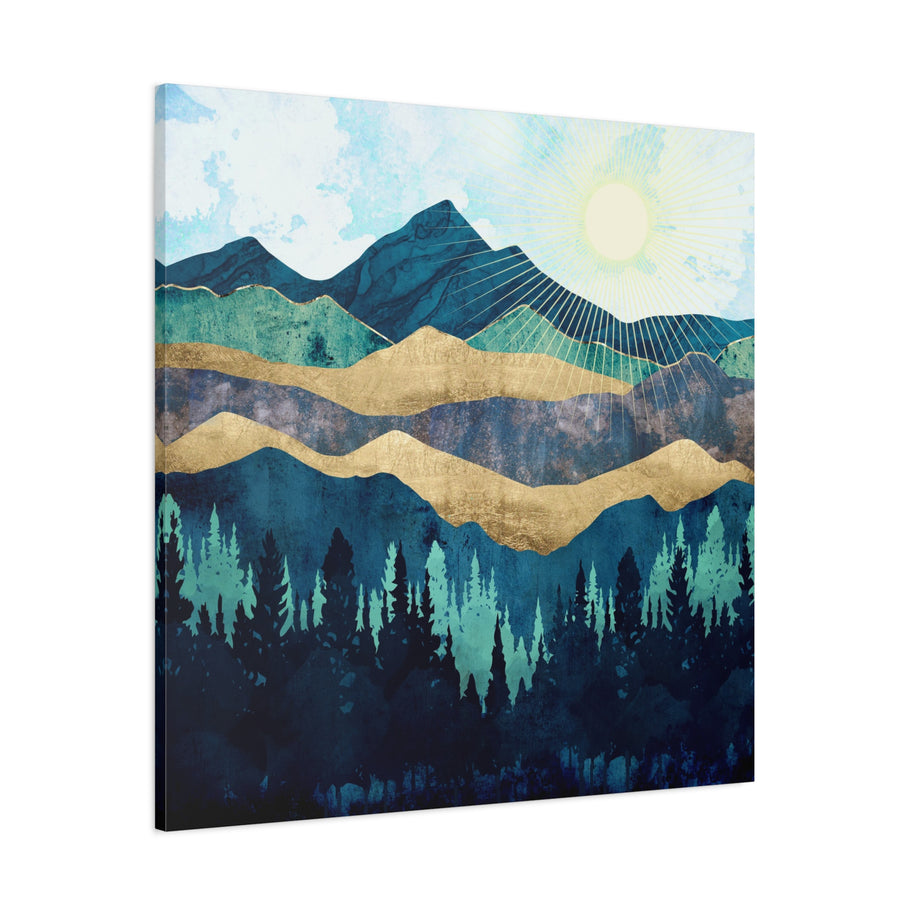 Blue Forest Matte Canvas, Stretched, No Frame
