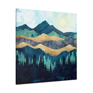 Blue Forest Matte Canvas, Stretched, No Frame