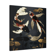 Metallic Koi IV Matte Canvas, Stretched, No Frame