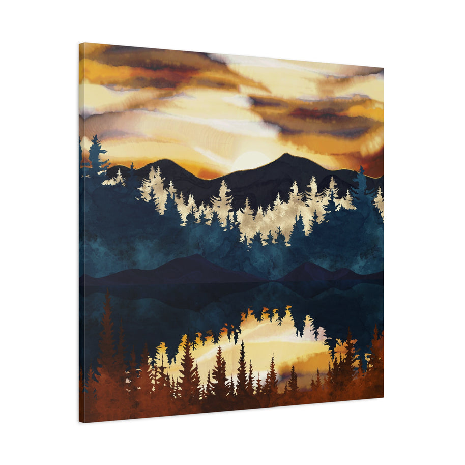 Fall Sunset Matte Canvas, Stretched, No Frame