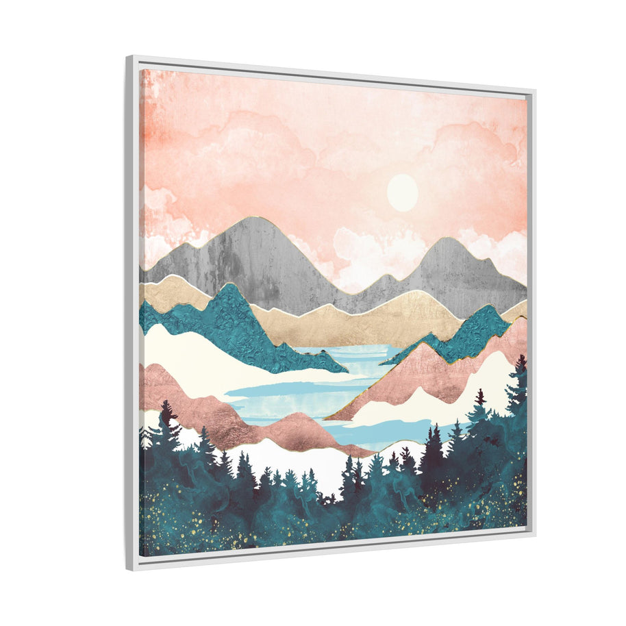 Lake Sunrise - Matte Canvas, Framed (Multi-color)