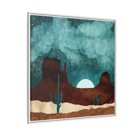 Desert Night - Matte Canvas, Framed (Multi-color)