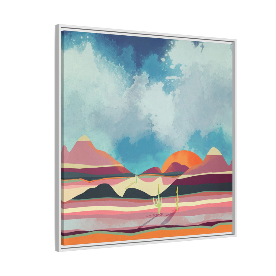 Pink Desert Glow - Matte Canvas, Framed (Multi-color)