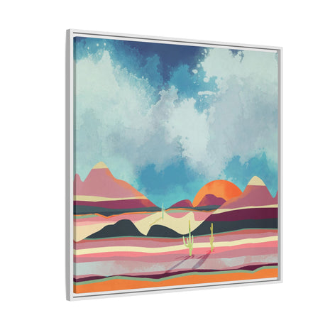 Pink Desert Glow - Matte Canvas, Framed (Multi-color)