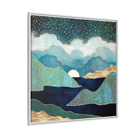 Ocean Clouds - Matte Canvas, Framed (Multi-color)