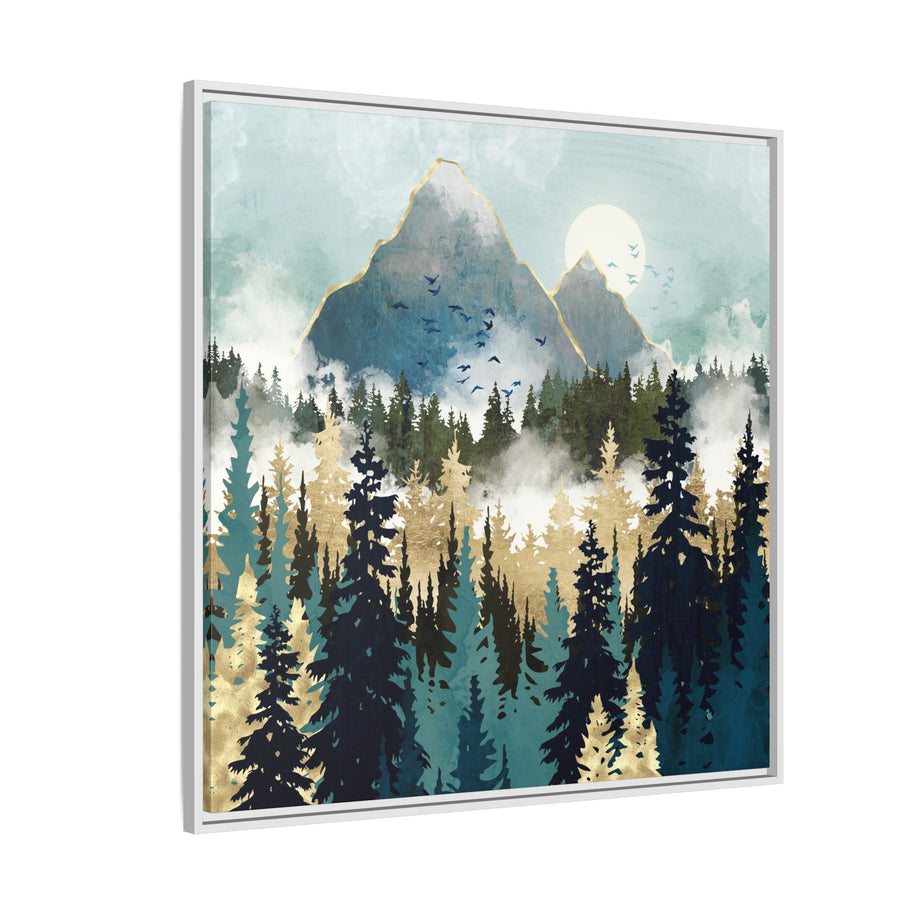 Misty Pines - Matte Canvas, Framed (Multi-color)