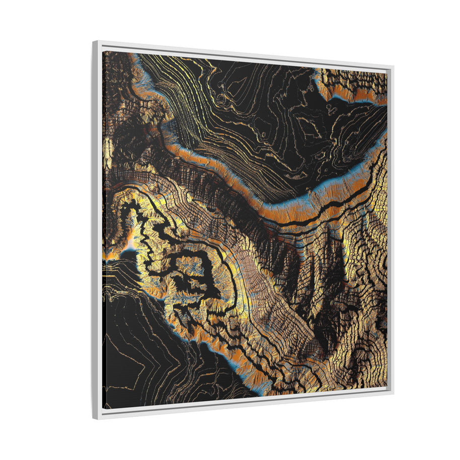 Golden Canyons - Matte Canvas, Framed (Multi-color)