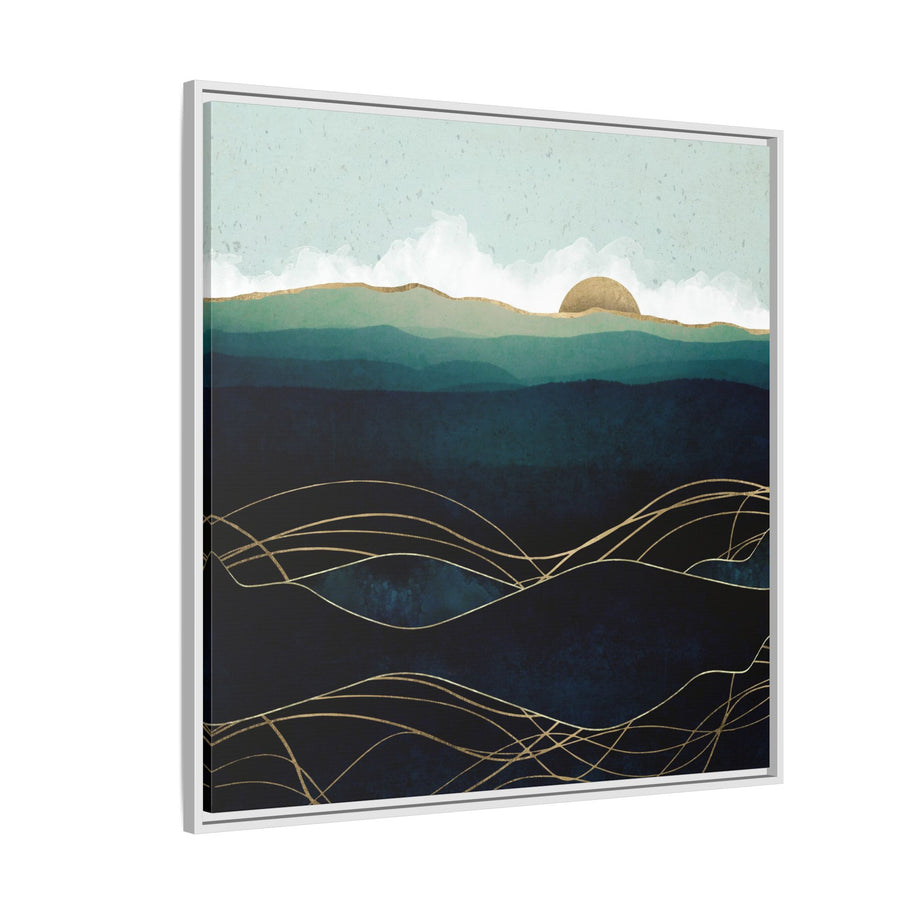 Indigo Waters - Matte Canvas, Framed (Multi-color)
