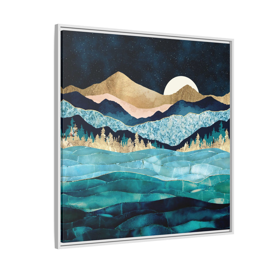 Midnight Ocean - Matte Canvas, Framed (Multi-color)