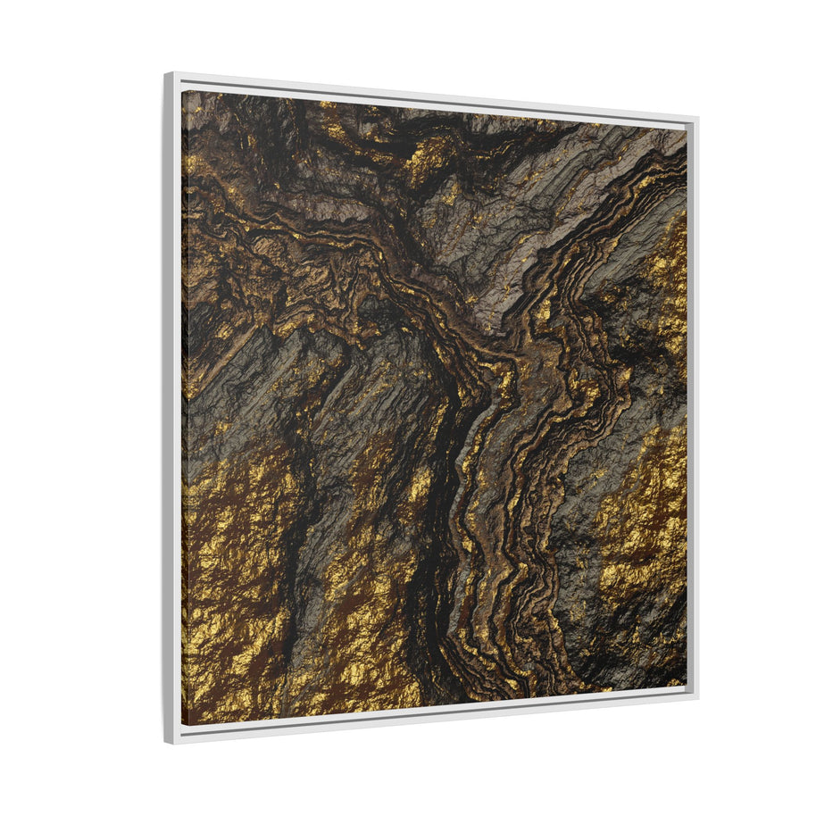 Golden Slate - Matte Canvas, Framed (Multi-color)