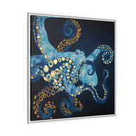 Metallic Octopus VII - Matte Canvas, Framed (Multi-color)