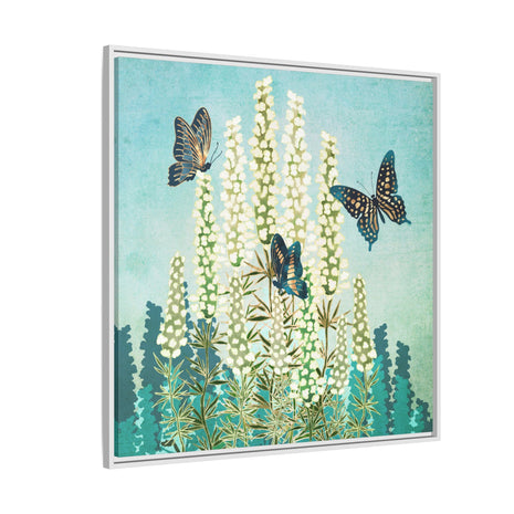 Butterfly Garden - Matte Canvas, Framed (Multi-color)