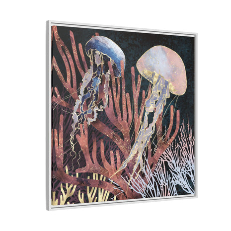 Metallic Coral - Matte Canvas, Framed (Multi-color)
