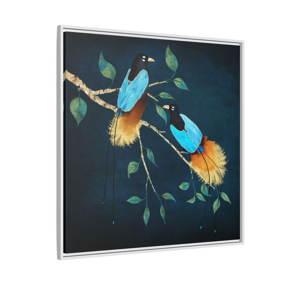 Birds of Paradise - Matte Canvas, Framed (Multi-color)