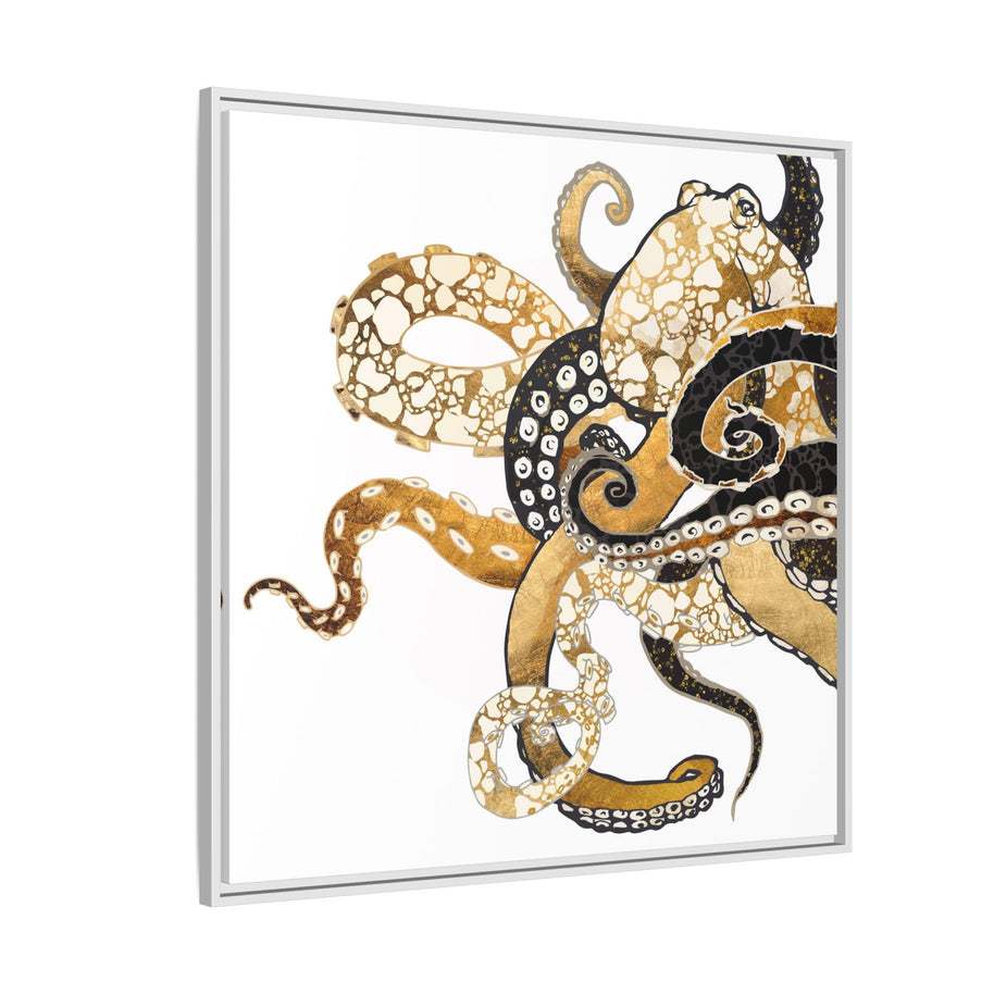 Metallic Octopus - Matte Canvas, Framed (Multi-color)