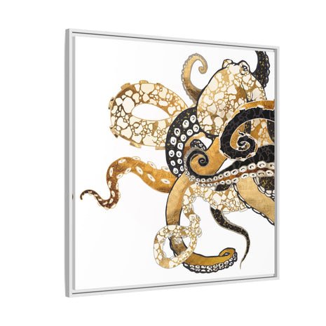 Metallic Octopus - Matte Canvas, Framed (Multi-color)