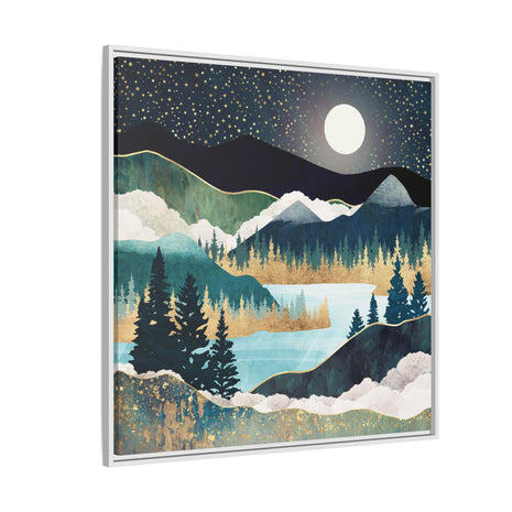 Star Lake - Matte Canvas, Framed (Multi-color)