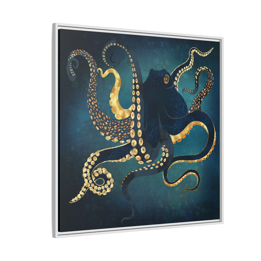 Metallic Octopus IV - Matte Canvas, Framed (Multi-color)