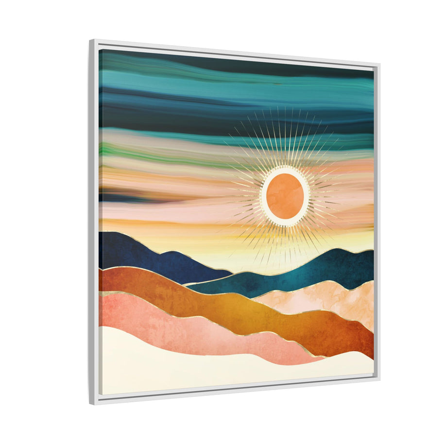 Jewel Dusk - Matte Canvas, Framed (Multi-color)