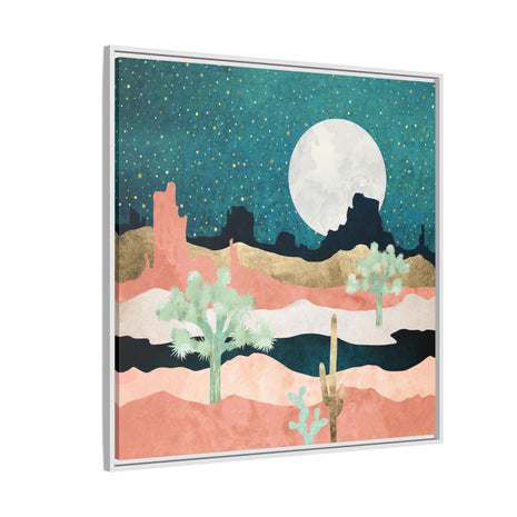 Desert Moon Vista - Matte Canvas, Framed (Multi-color)