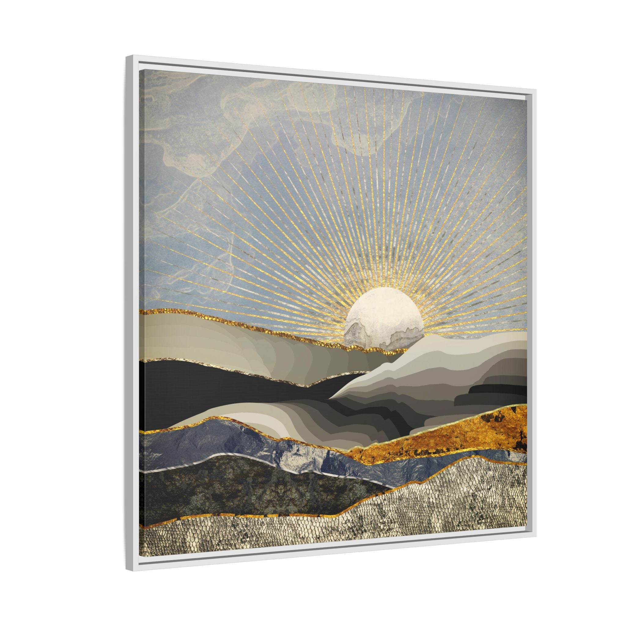 Morning Sun - Matte Canvas, Framed (Multi-color)