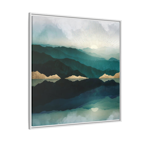 Waters Edge Reflection - Matte Canvas, Framed (Multi-color)