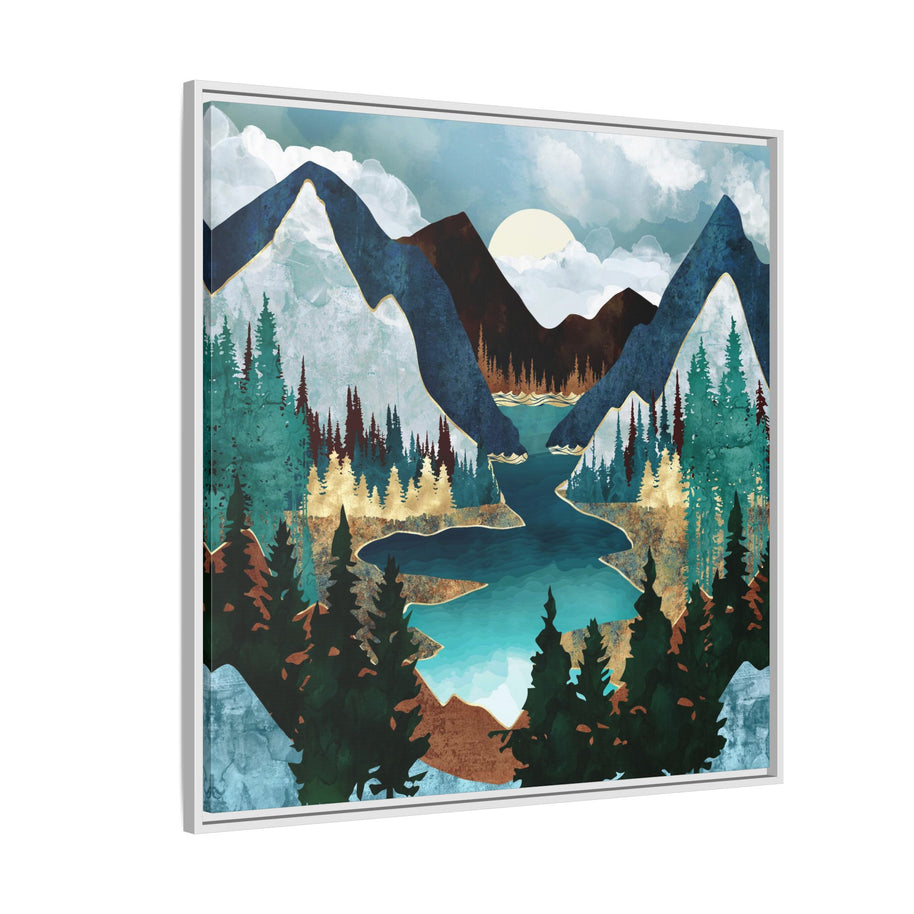 River Vista - Matte Canvas, Framed (Multi-color)