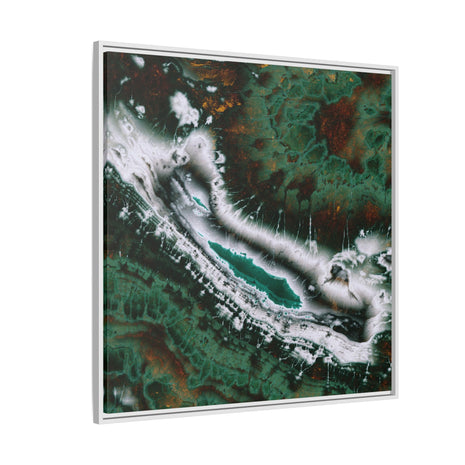 Emerald Agate - Matte Canvas, Framed (Multi-color)