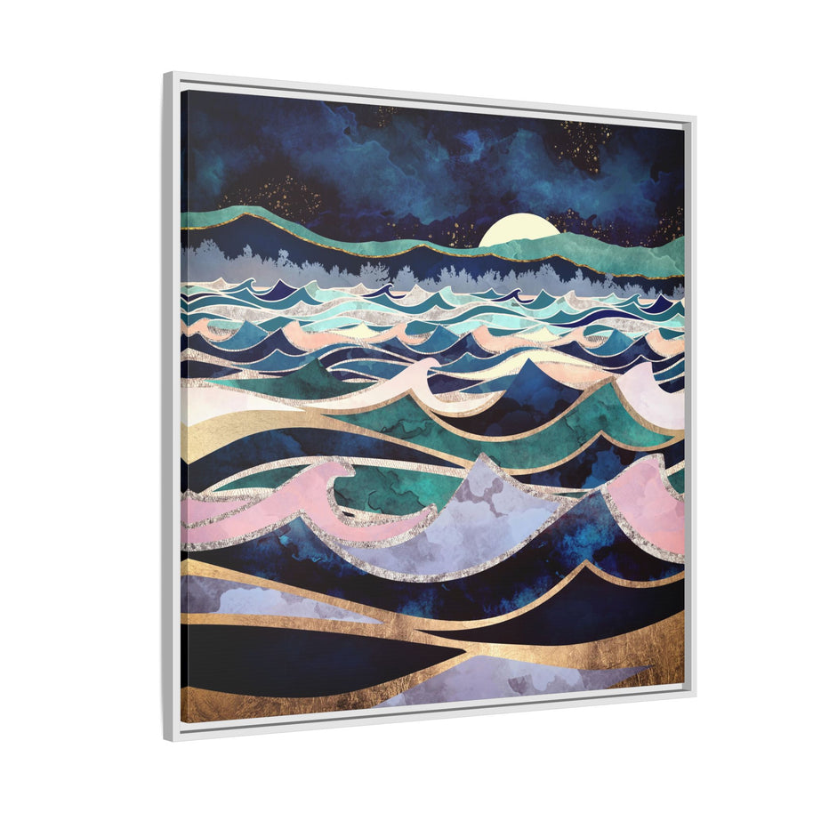 Moonlit Ocean - Matte Canvas, Framed (Multi-color)