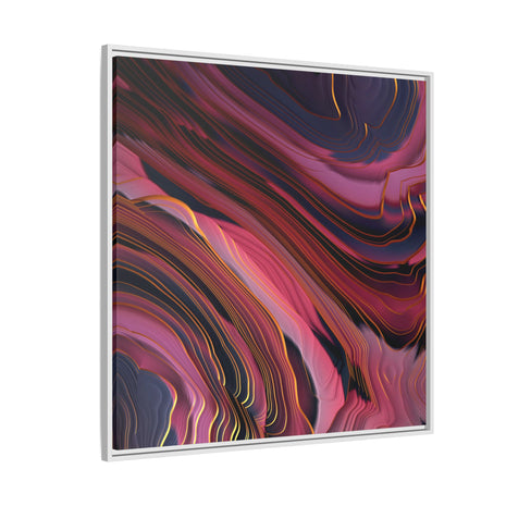 Plum Abstract - Matte Canvas, Framed (Multi-color)