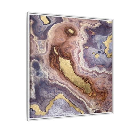 Mauve Agate - Matte Canvas, Framed (Multi-color)