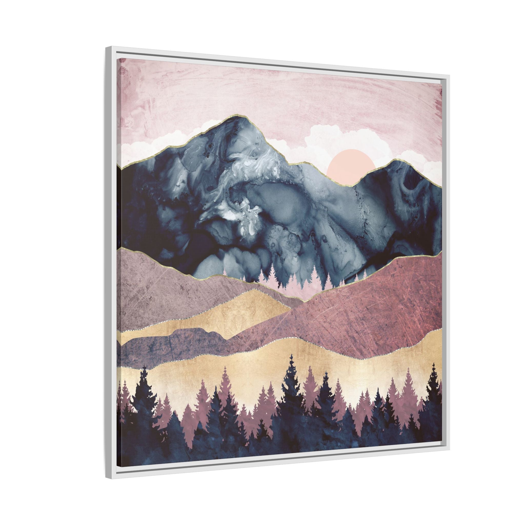 Mauve Vista - Matte Canvas, Framed (Multi-color)