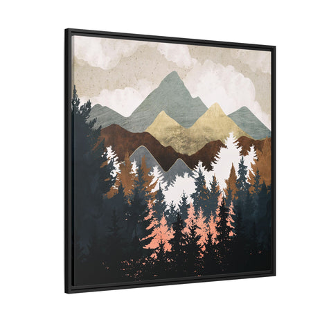 Forest View - Matte Canvas, Framed (Multi-color)