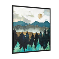Forest Mist - Matte Canvas, Framed (Multi-color)