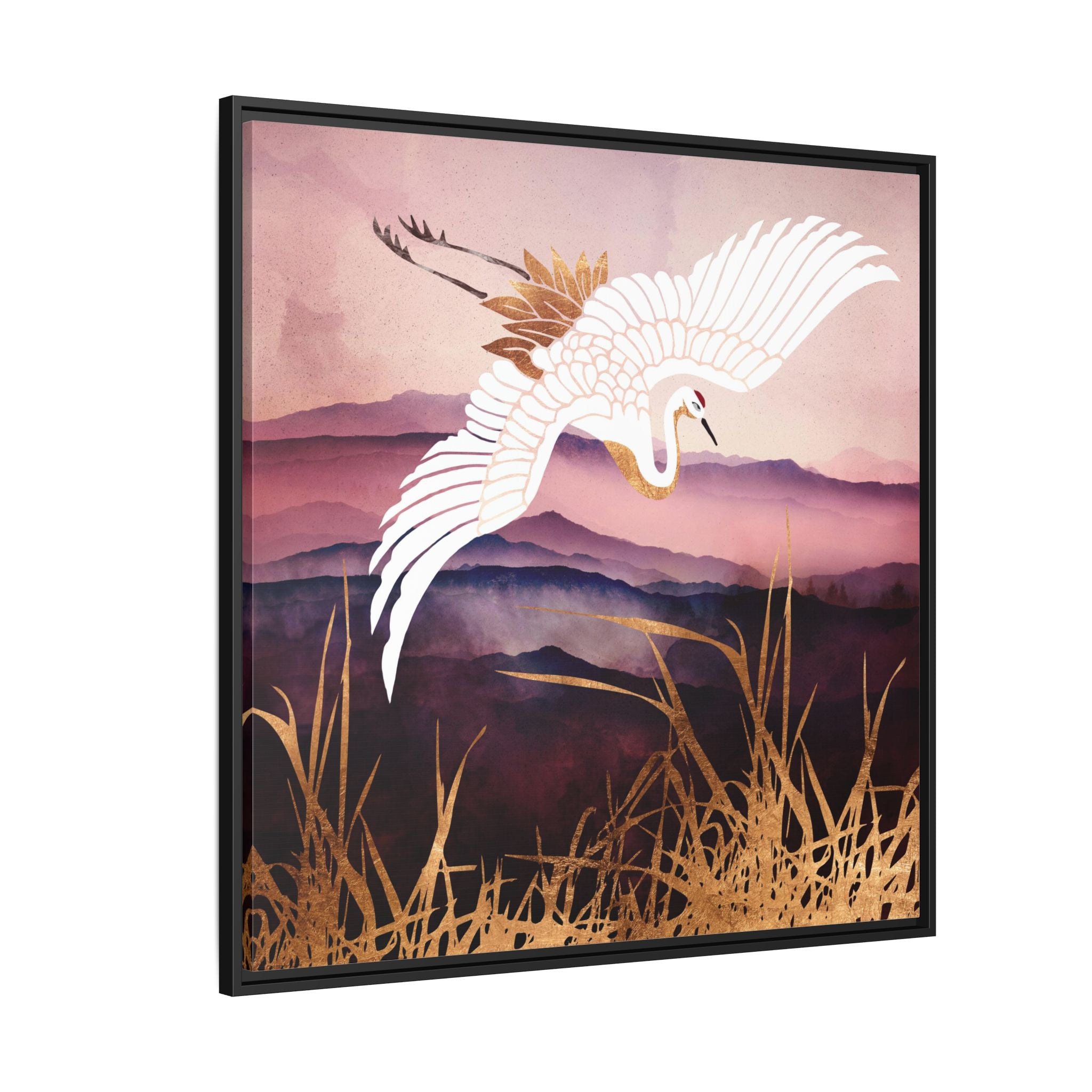 Elegant Flight III - Matte Canvas, Framed (Multi-color)