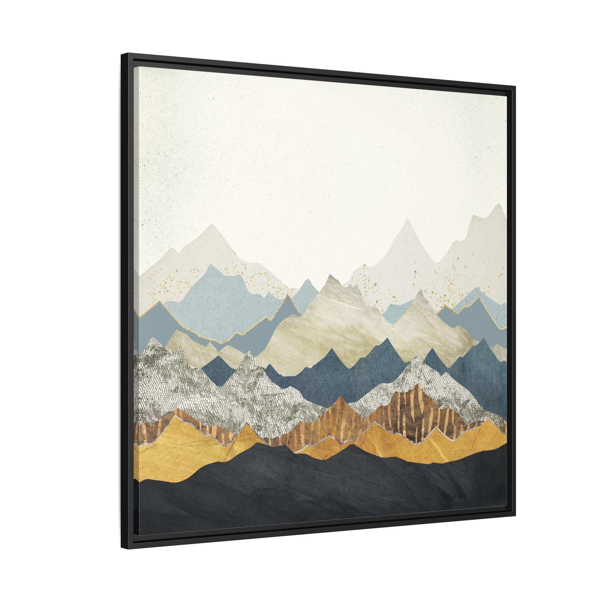 Distant Peaks - Matte Canvas, Framed (Multi-color)