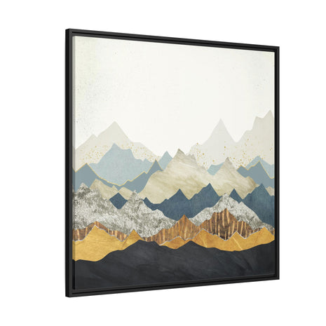 Distant Peaks - Matte Canvas, Framed (Multi-color)