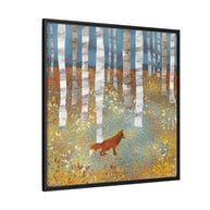 Autumn Fox - Matte Canvas, Framed (Multi-color)