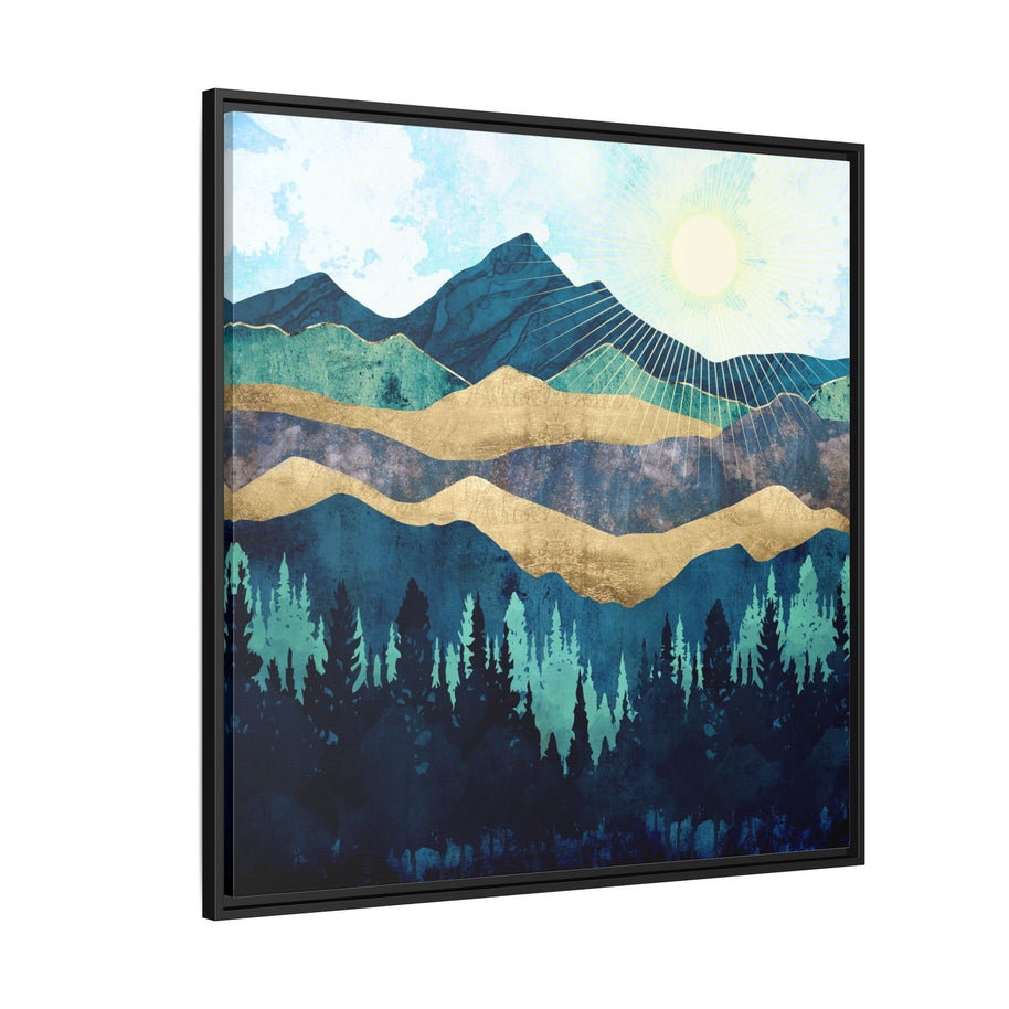 Blue Forest - Matte Canvas, Framed (Multi-color)