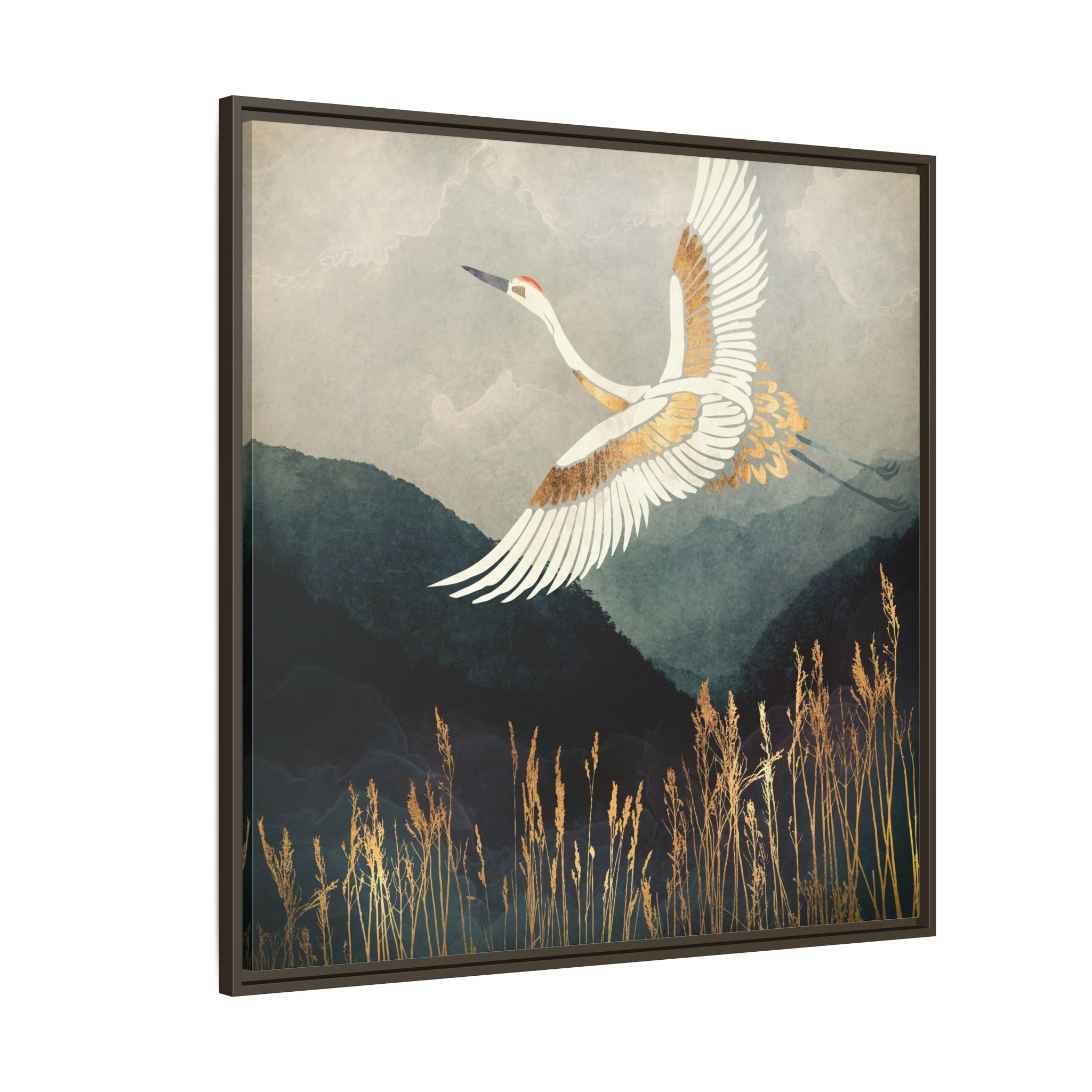 Elegant Flight - Matte Canvas, Framed (Multi-color)