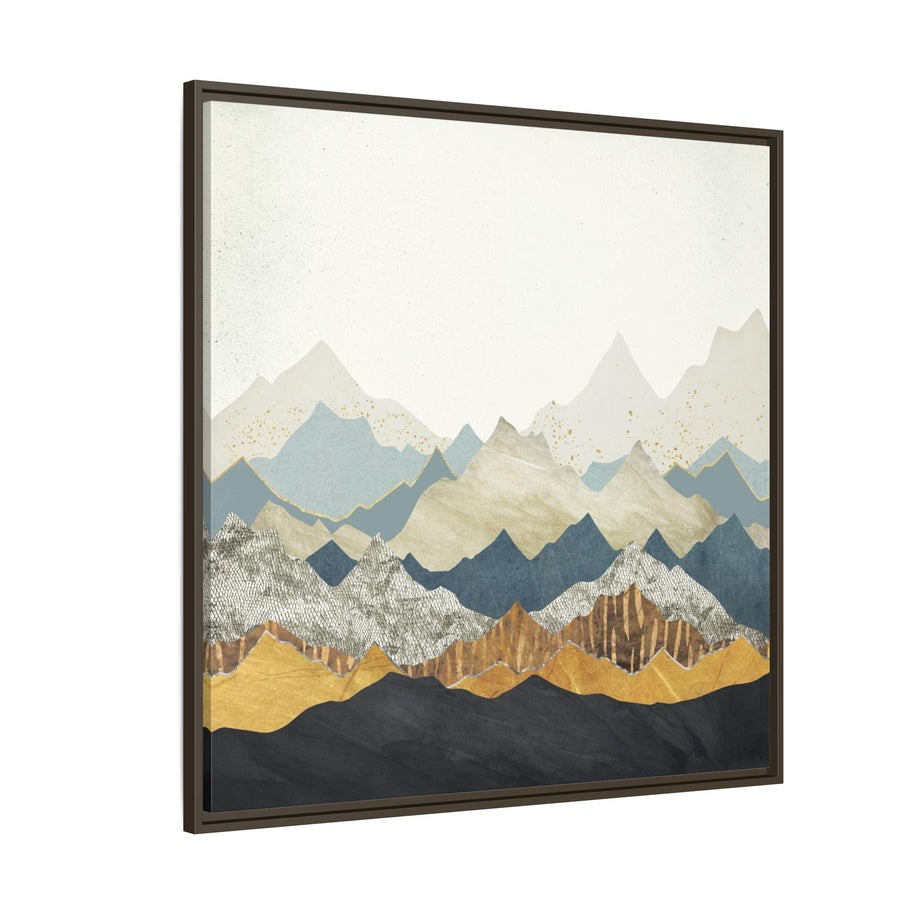 Distant Peaks - Matte Canvas, Framed (Multi-color)