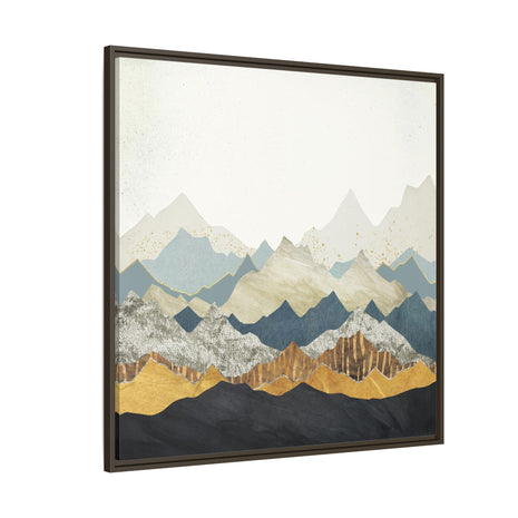 Distant Peaks - Matte Canvas, Framed (Multi-color)