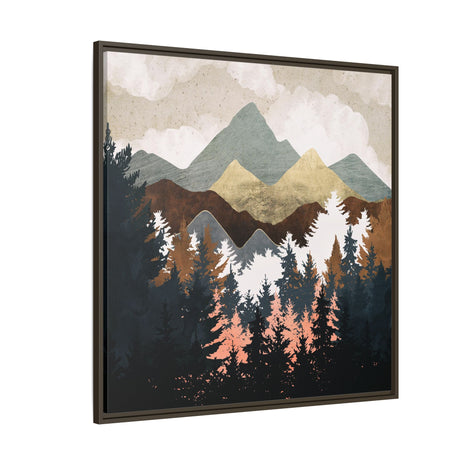 Forest View - Matte Canvas, Framed (Multi-color)