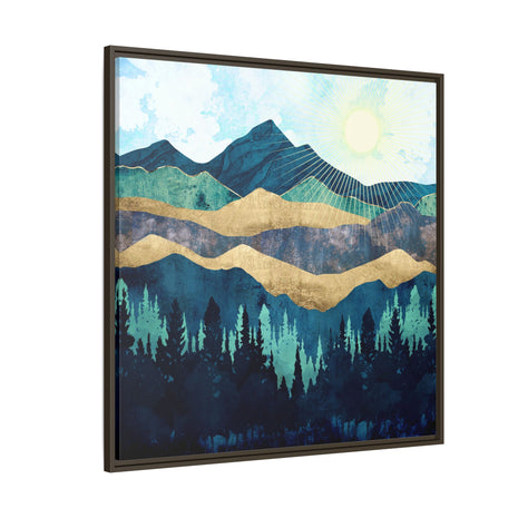 Blue Forest - Matte Canvas, Framed (Multi-color)
