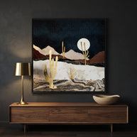 Desert View - Matte Canvas, Framed (Multi-color)